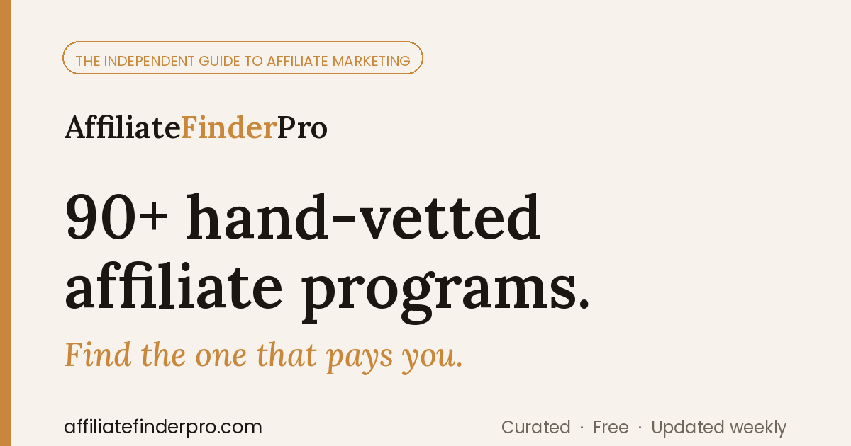 AffiliateFinderPro screenshot 1